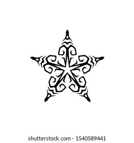 logo of star, tribal vector of sparkle insignia, icon symbol of luxury stardust, best decoration for happy new year and holidays