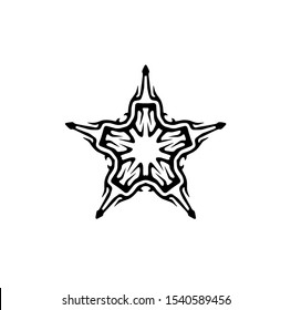 logo of star, tribal vector of sparkle insignia, icon symbol of luxury stardust, best decoration for happy new year and holidays