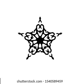 logo of star, tribal vector of sparkle insignia, icon symbol of luxury stardust, best decoration for happy new year and holidays