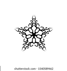 logo of star, tribal vector of sparkle insignia, icon symbol of luxury stardust, best decoration for happy new year and holidays