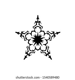 logo of star, tribal vector of sparkle insignia, icon symbol of luxury stardust, best decoration for happy new year and holidays