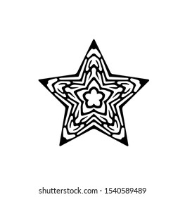 logo of star, tribal vector of sparkle insignia, icon symbol of luxury stardust, best decoration for happy new year and holidays