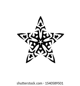 logo of star, tribal vector of sparkle insignia, icon symbol of luxury stardust, best decoration for happy new year and holidays