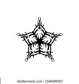 logo of star, tribal vector of sparkle insignia, icon symbol of luxury stardust, best decoration for happy new year and holidays