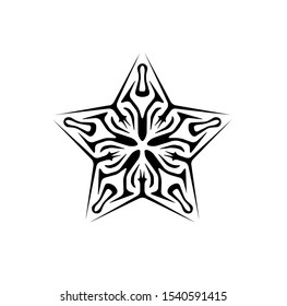 logo of star, tribal vector of sparkle insignia, icon symbol of luxury stardust, best decoration for happy new year and holidays