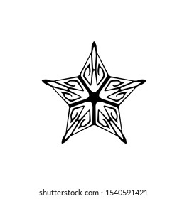 logo of star, tribal vector of sparkle insignia, icon symbol of luxury stardust, best decoration for happy new year and holidays