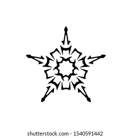 logo of star, tribal vector of sparkle insignia, icon symbol of luxury stardust, best decoration for happy new year and holidays
