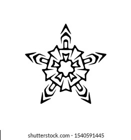 logo of star, tribal vector of sparkle insignia, icon symbol of luxury stardust, best decoration for happy new year and holidays