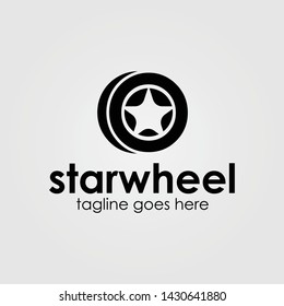 Logo Star wheel Template Design