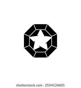 logo Stars Opal Gem luxury vector