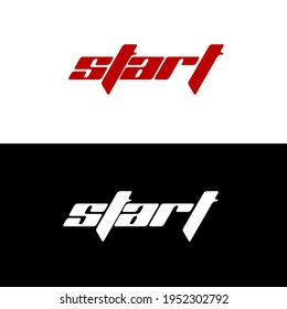 logo start. minimalistic design logo vector
