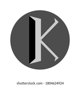 logo starts from initial K with circle 