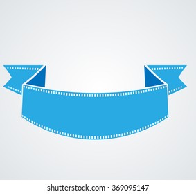 Logo Sticker Ribbon . Vector 