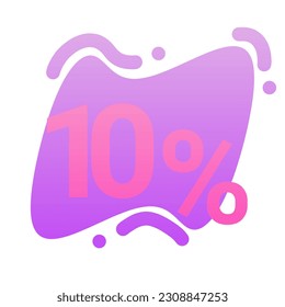 Logo sticker special offer 5 10 15 20 25 30 35 40 45 50 % light purple color for online business clothing that is on sale 