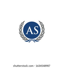 AS logo stock vector icon