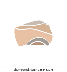 Logo-Stein-Symbol, Vektorgrafik-Vorlage