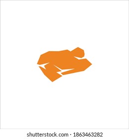 plantilla vectorial de icono de piedra de logotipo