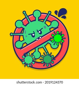 logo stop the spread of the corona virus