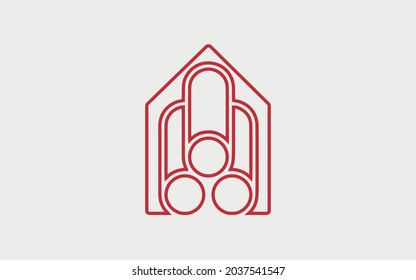 Logo de la tienda de todo para casa, papel pintado, cortinas, decoración casera e iluminación