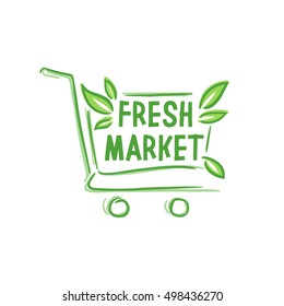 Logo for the store fresh and wholesome food.