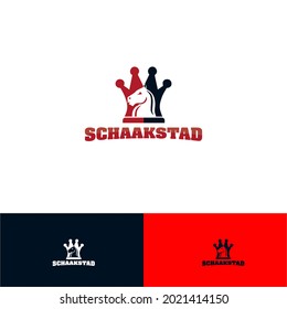 logo for strategy with chess horse concept