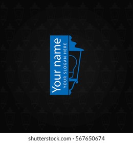 Logo Street lamp "with the idea" This is your way to success for the future. Vector