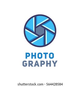 Logo for the studio or photographer. Vector illustration.