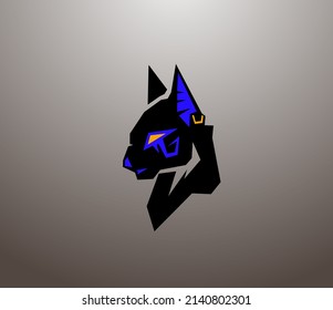 Logo in the style of ancient Egypt.