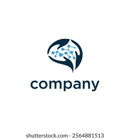 A logo with a stylized brain containing interconnected nodes and the word "company" below it, suggesting a focus on technology or networking.