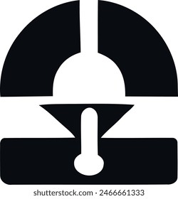 Logo with a stylized gear, representing mechanical or technical services.