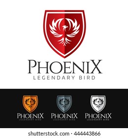 Logo of a stylized Phoenix (or Eagle) in strong shield. This logo is suitable for many purpose as corporate firm, lawyers, investment group, real estate and more.