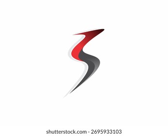 The logo is a stylized "S" that is red and gray.