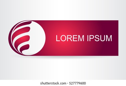 Logo of a stylized sphere with abstract shapes. This logo is suitable for global company, world technologies and media and publicity agencies 
