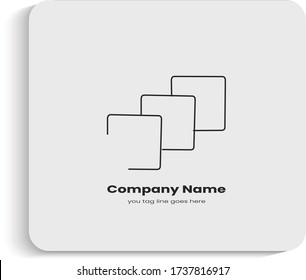 Logo stylized spherical surface with abstract shapes. This logo is suitable for global company, world technologies, media  and many more brand identity
