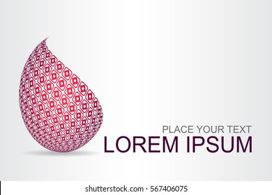 Logo stylized spherical surface with abstract shapes. This logo is suitable for global company, world technologies and media and publicity agencies 