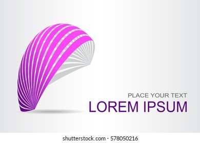 Logo stylized spherical surface with abstract shapes. This logo is suitable for global company, world technologies and media and publicity agencies 