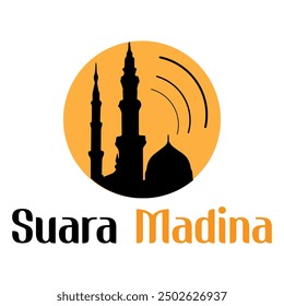 logo suara madinah sound of madina flat graphic illustration