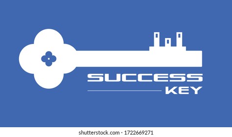 LOGO OF SUCCESS KEY DESIGN BY ILLUSTRATOR