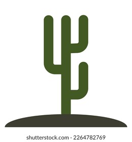 Logo succulent cactus, icon flower cactus design summer office nature