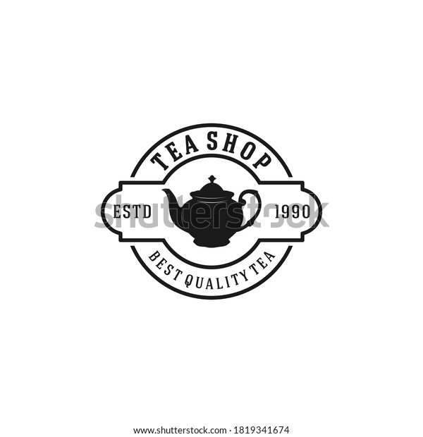 Logo Suitable Shop Selling Tea Complete Stock Vector (Royalty Free