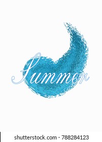 Logo summer isolated