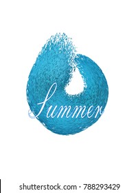 Logo summer isolated