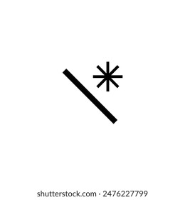 Logo sol brillante en la parte superior del techo con fondo en blanco