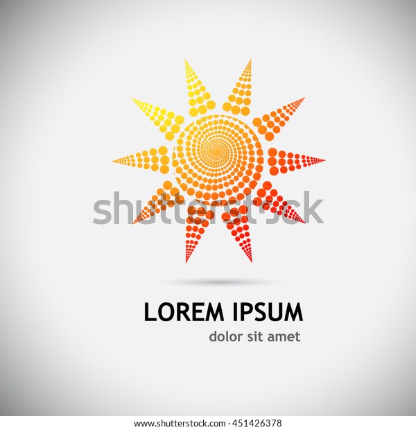 logo sun circles spiral.\
Vector
