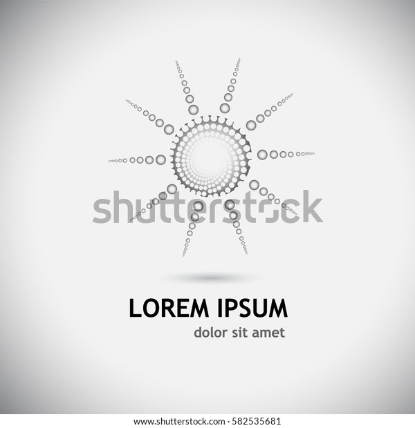 logo sun circles spiral.\
Vector