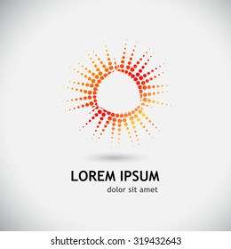 logo sun circles. Vector
