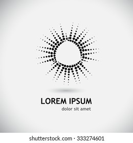 logo sun circles. Vector