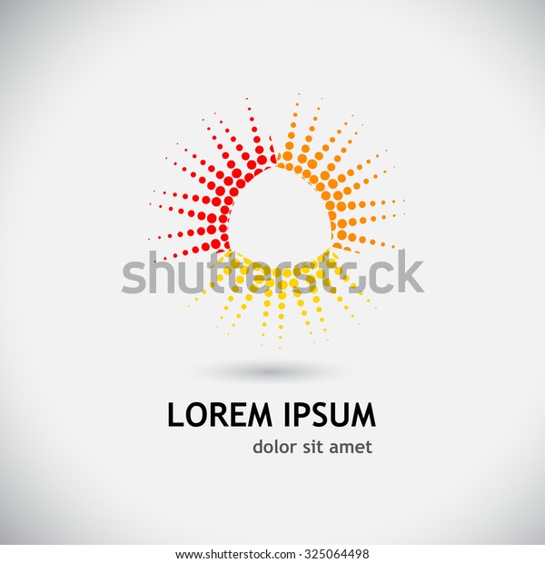 logo sun circles.\
Vector