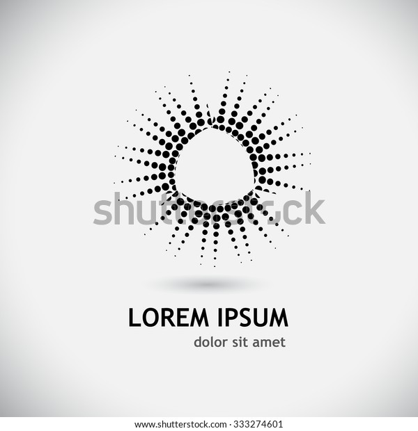 logo sun circles.
Vector