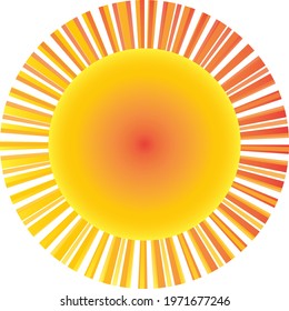 Logo of a sun with intertwined rays 